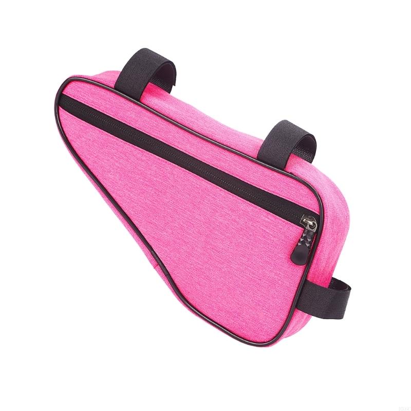Bicycles Frame Mount Storage Bag Ample Space Quick Setups Water Resistant Polyester Fabric for Mountain Bike Riders HX6C