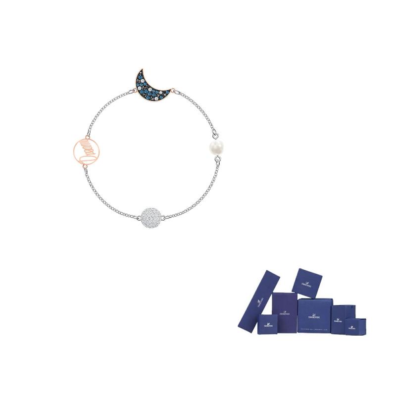 Swarovski Remix Collection Crystal Bracelets Womens Blue M-Original brand box
