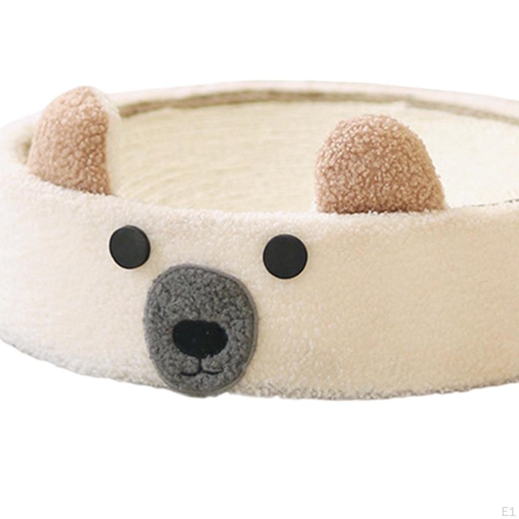 Cat Scratching Basin Round Scratch Pad Nonslip Lounge Bed Sleeping Nest Claw for