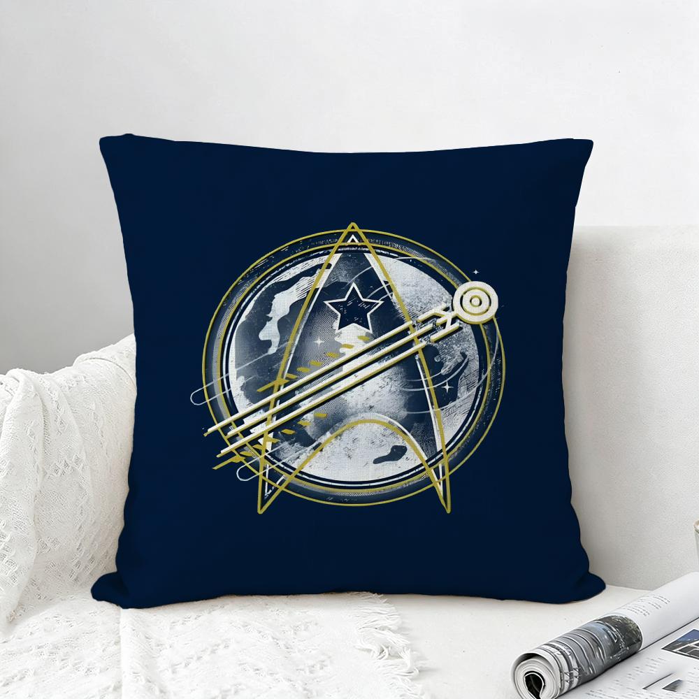 Franchise Star Trek Cushion Cover Natural Linen Pillowcase Set AllinOne Decor for Sofa Bedroom Chair
