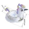LINDAON Unicorn Float with Armrests for Children Ages 2-8