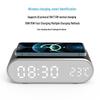 Multifunctional Alarm Clock with 15W Wireless Charging, LED Display, and Perpetual Calendar