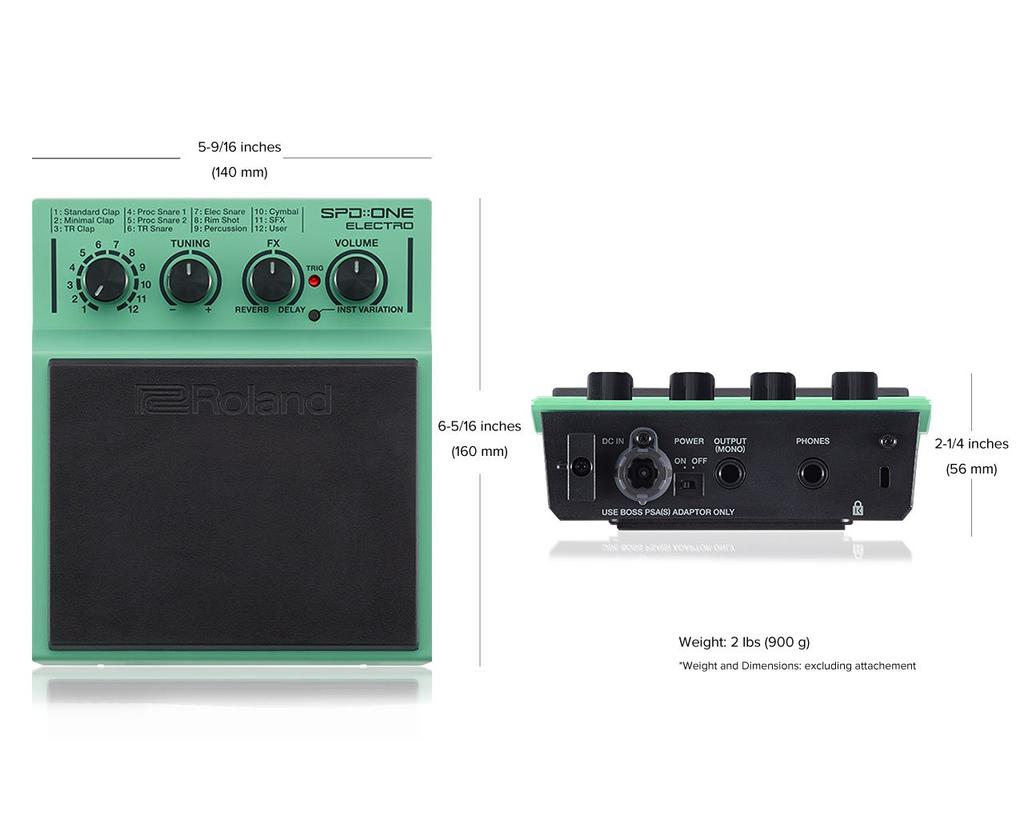 Roland SPD ONE ELECTRO Electronic Percussion Pad SPD-1E