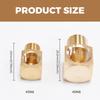 Essentials Set Of 5 Brass Plumbing Fittings Brass Pipe Adapters Heavy Duty Pipe Connectors for Secure Pipe Connections