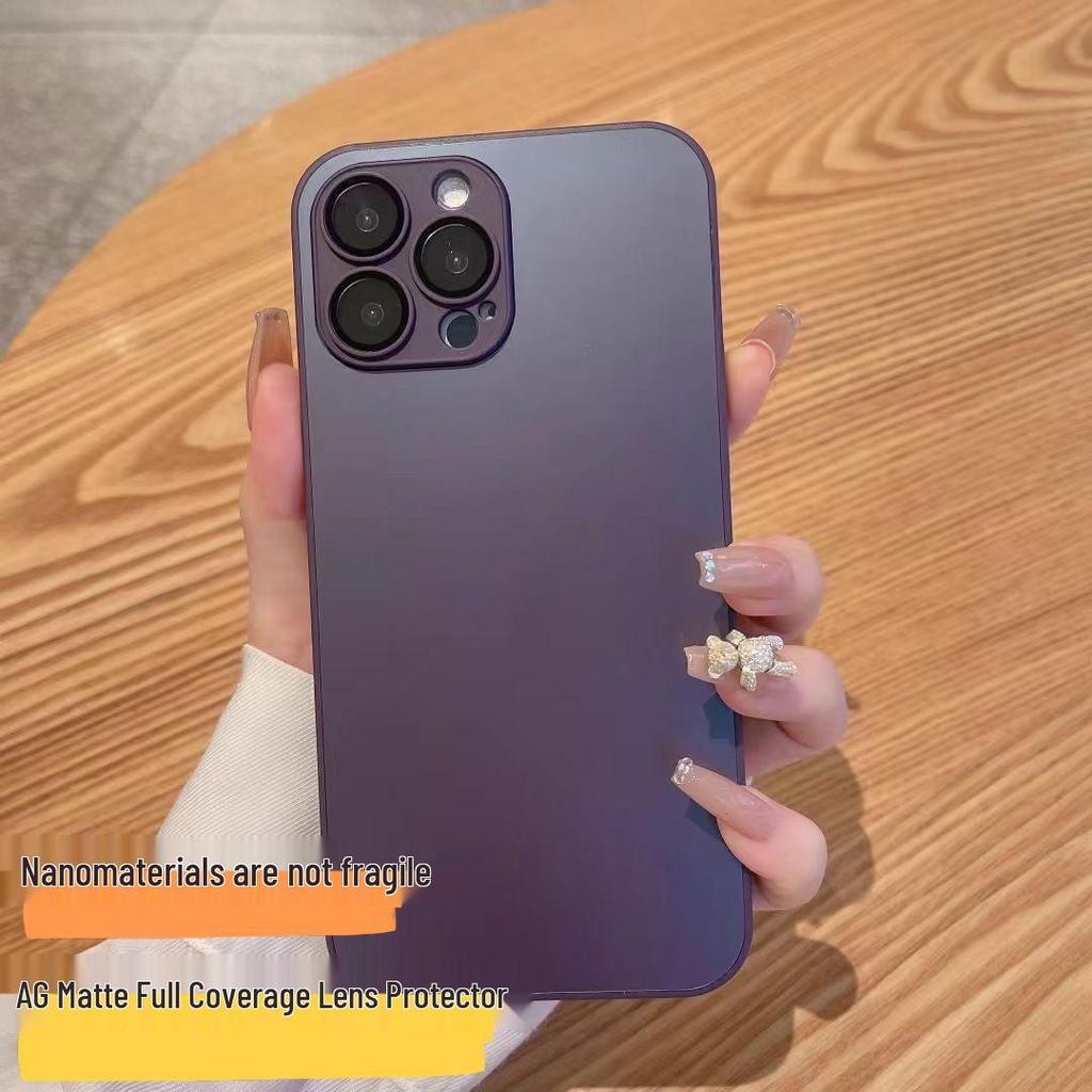 AG Nano Frosted iPhone17ProMax Case with 16 Full Coverage Lens Film and Soft Edge Protection