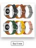 Compatible Silicone Leather Straps for Apple Watch Series 3-8