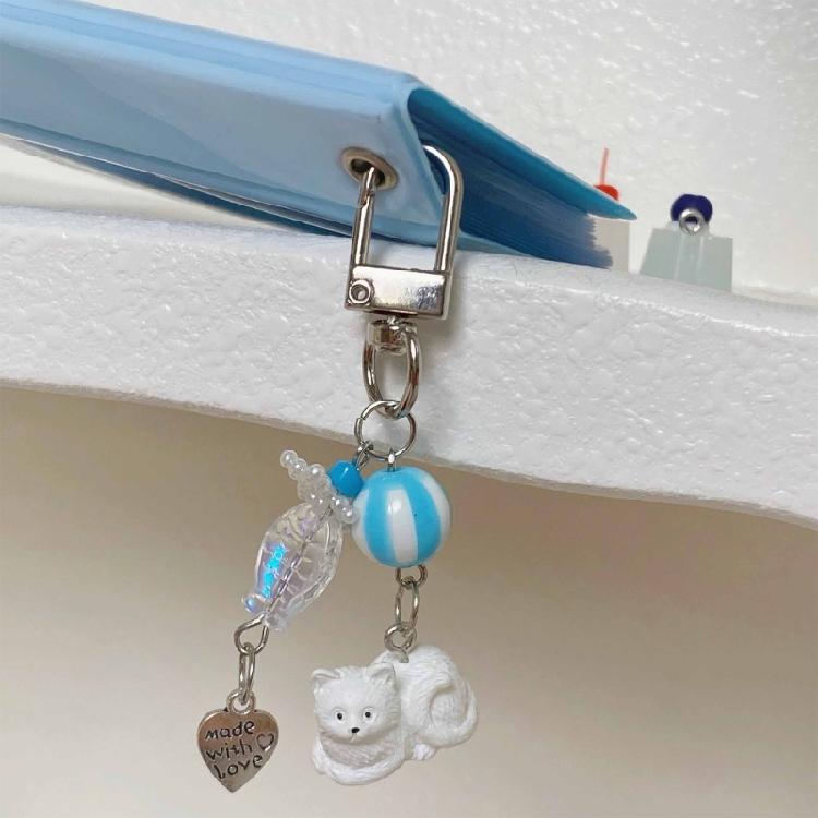 Practical Cat Embracing Plush Hanging Decoration Stylish Keychain Charm Pendant For Everyday Daily Use Casual Wear