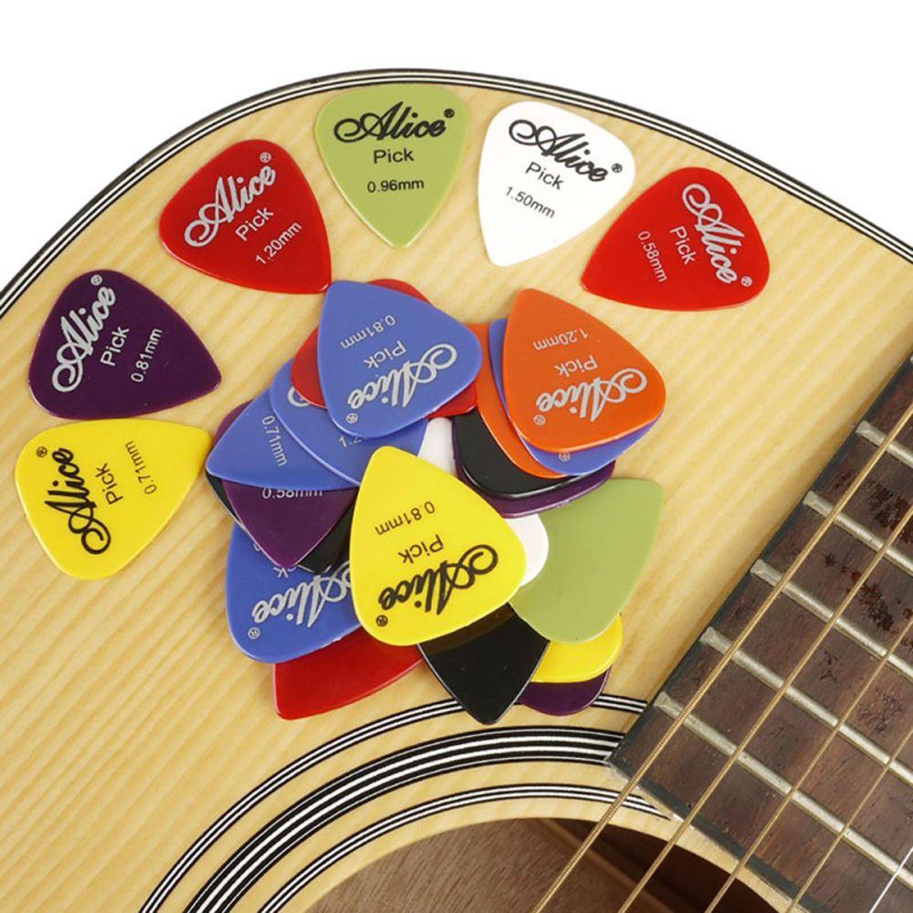 0.58 - 1.5 mm Multiple Color Acoustic 1 Box Bass Guitar Picks Mediator Plectrum Guitar Accessories