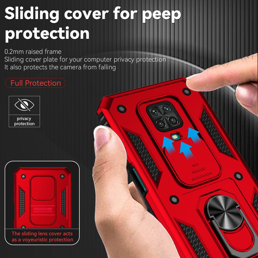 Ring Ständer Hülle Für Redmi Note 9 Pro Max 9S Note9 Pro Armor Sturzsicherer Kameraschutz Handyhülle Für Xiaomi Poco M2 Pro Funda
