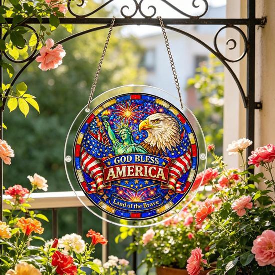 Acryl Puzzle Sonnenfänger, Buntglas-Stil Fensterhänge-Dekoration, Farbenfrohes DIY Sonnenfänger-Set für Haus, Garten, Terrasse, Geschenk für Mama Frauen