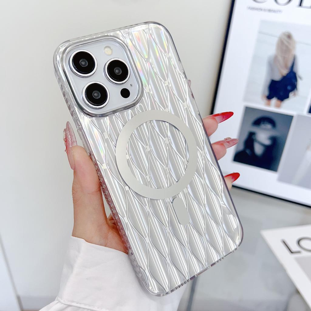 Applicable To Apple 16Promax Magnetic Mobile Phone Case iPhone 15Pro Bright 14PRO Luxury Female Protective Case