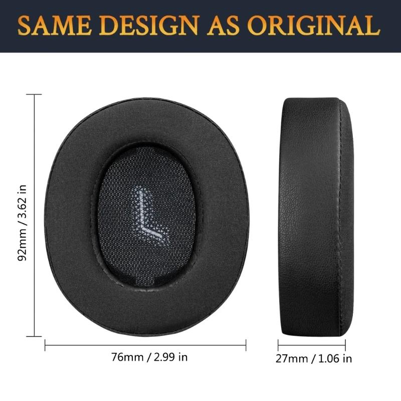 Soft Sponge Replacement Ear Cushions for E55BT Gaming Headset Enhances Comfort Durability Easy Installation