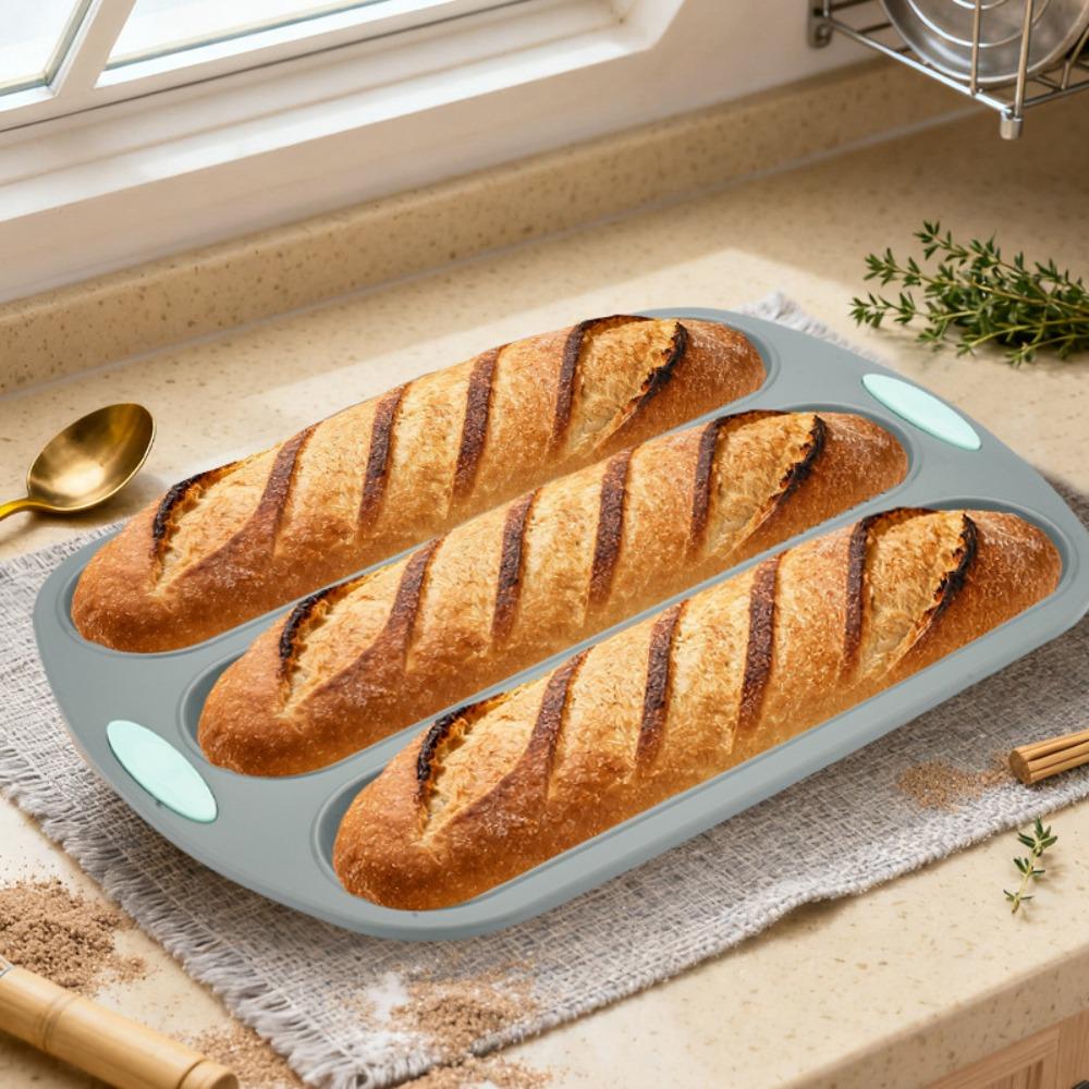 Anti-scalding Silicone Bread Pan Non-stick Baking Tray Durable Baking Mold Oven