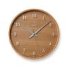Analog Natural Wood Brownie Middle MBW Radio-Controlled Clock, Finish, Brown, PC25-12W