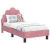 Children S Bed Frame with Headboard Pink 70 X 140 Cm Velvet