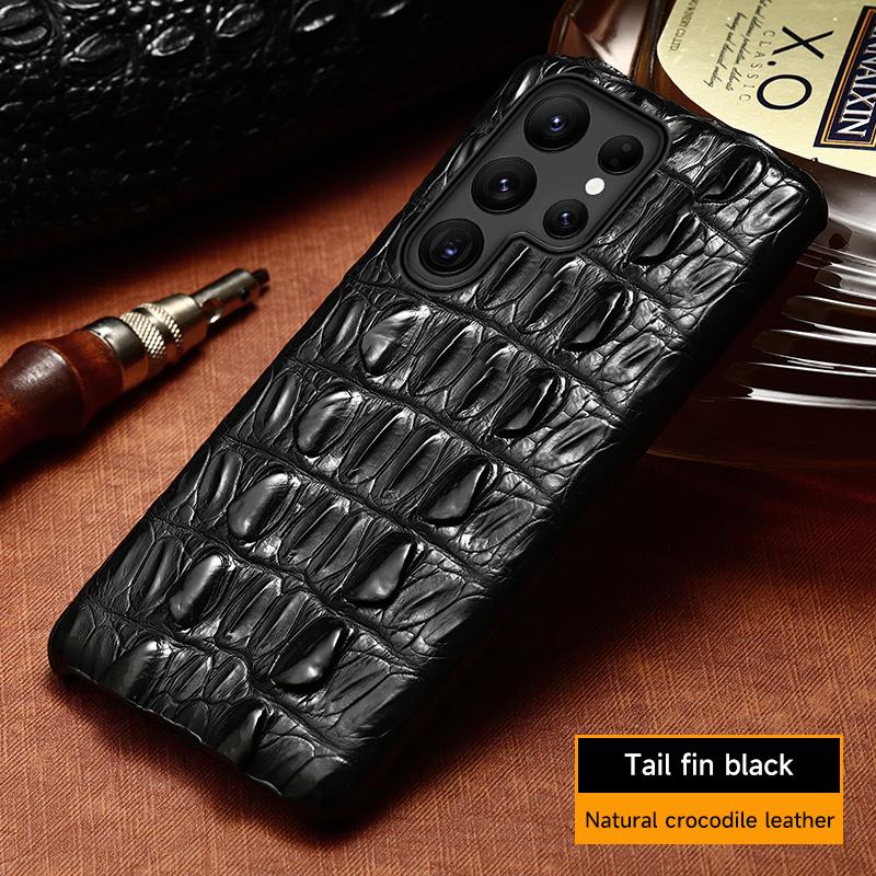 

Роскошный 100% натуральный чехол из крокодиловой кожи для Samsung Galaxy S25 S24 S22 S21 S23 Ultra Plus S25Ultra S24Ultra A55 5G For Galaxy S24 Ultra