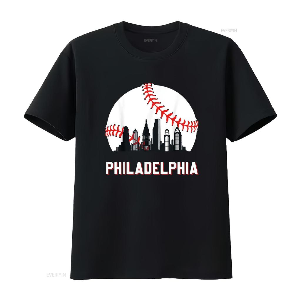 Vintage Philly Baseball Leopard Herz Fans T-Shirt vintage gewaschenes Oberteil für den Alltag leicht stylisch Designer-Kleidung