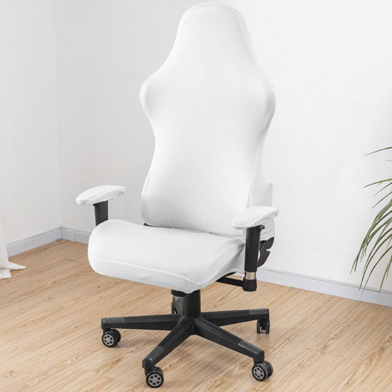 Milk-Silk Gaming Chair Cover, Solid Color Esports Seat Cover, Computer Chair Slipcover