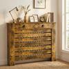 95.5H X 111Wcm Radiator Cover With Drawer Rustic Brown