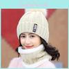 Womens Casual Knit Hat With Lining And Letter Print For Winter Commuter Comfort