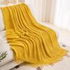 Light Luxury Solid Color Sofa Blanket - Air Conditioning, Decorative, Office Nap, Homestay, Autumn/Winter Use