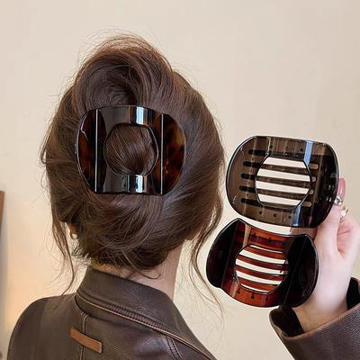 Large Duckbill Clip for Hair On the Back of the Head, High-end Shark Clip for Hair