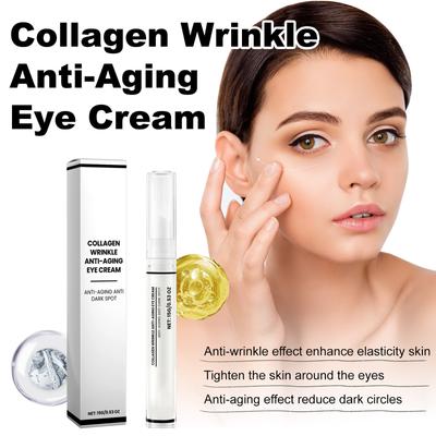 Collagen Wrinkle Anti-Aging Eye Cream,Anti-Wrinkle Eye Cream,Dark Circle Removal Eye Cream,tighten The Skin Around The Eyes,anti-aging Effect,15g