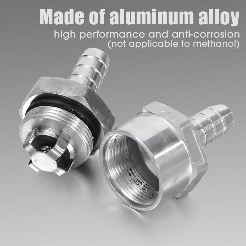 Araba Tek Yönlü Kontrol Vanası 6/8/10/12MM Yağ Besleme Bağlantısı El Pompası Alüminyum Alaşımlı Yakıt Geri Dönüşsüz Kontrol Vanası Peugeot Renault için