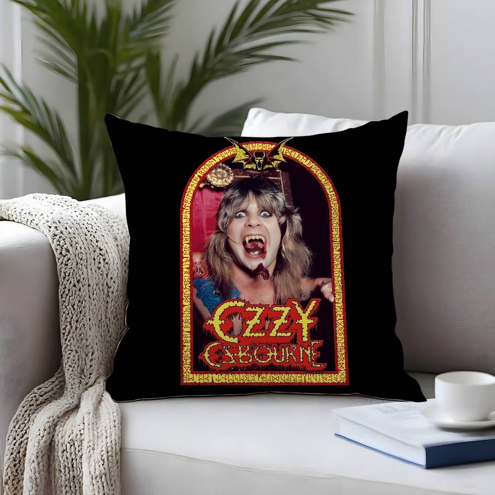 Sänger-O-Ozzy Osbournes Kissenbezug Plüschstoff Weich Kissenbezug Beidseitig bedruckt Kissenbezug Haushaltsgeschenke