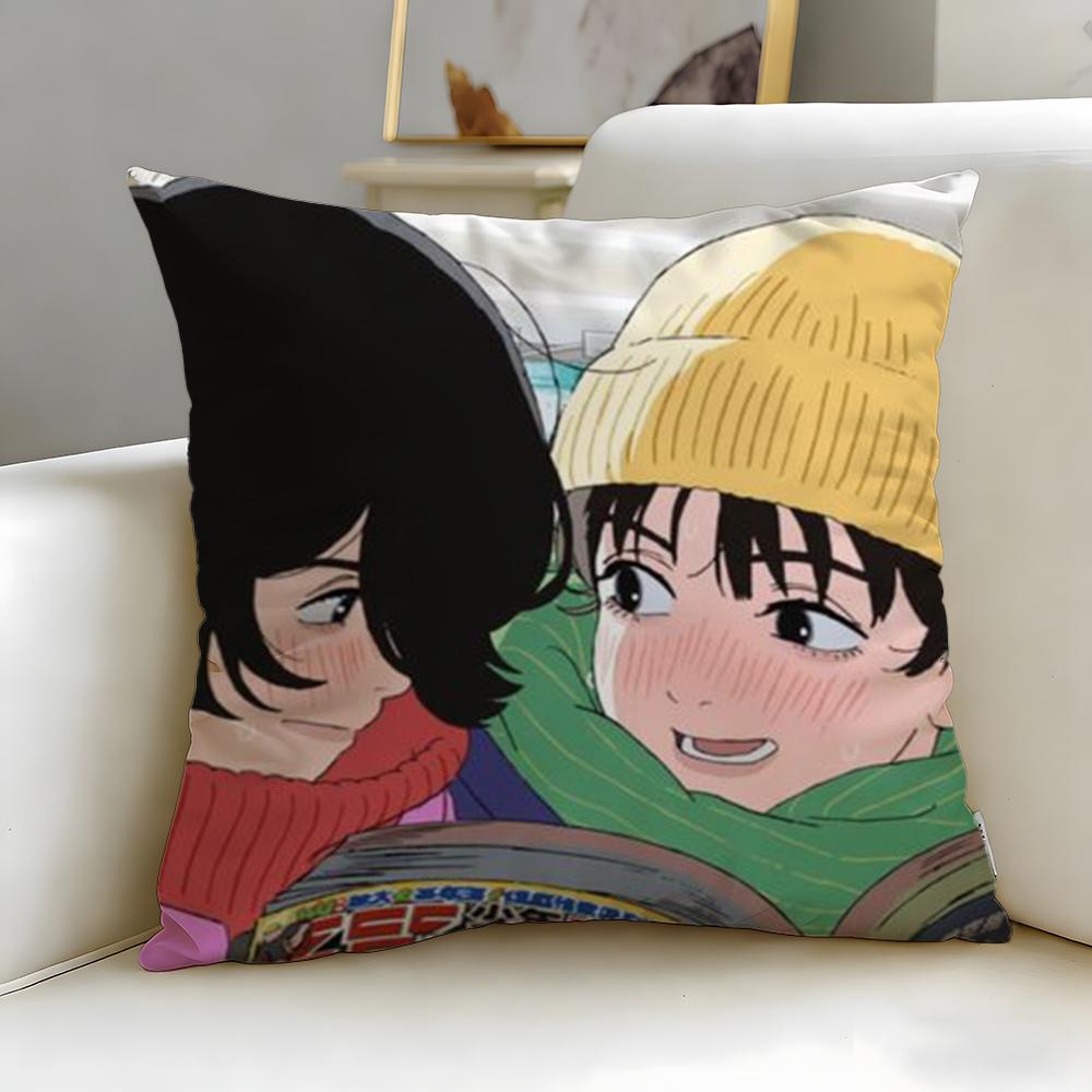 popular manga Look Back Cushion Cover Soft & Easy-Wash Pillow Case – Versatile for Couch, Bed, Travel and Office