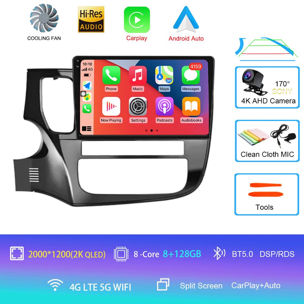 Android14 Carplay Auto Car Radio For Mitsubishi Outlander 3 GF0W GG0W 2012-2018 Multimedia GPS Video Player Stereo 2din Head