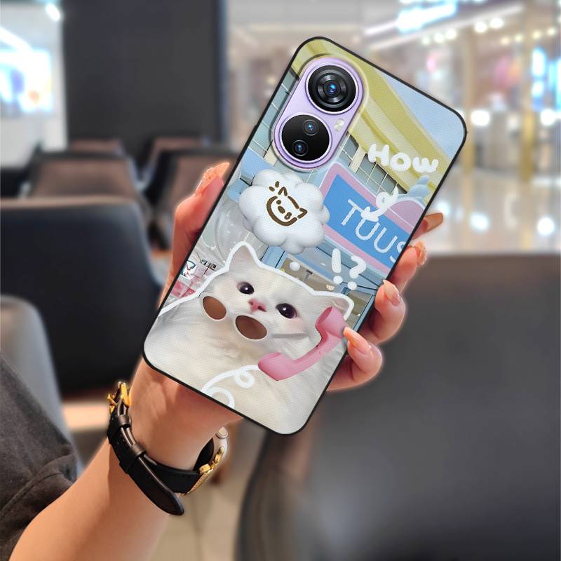 Handytasche Komplettschutz Handyhülle Für Blackview A200 Pro Rückseite Paar Cartoon Wasserdicht Stoßfest Staubdicht TPU