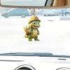 Turtle Colorful Acrylic Backpack Charm For Car Decoration Cute Cartoon Style