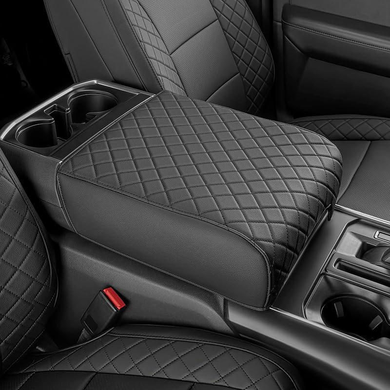 Center Console Cover Compatible With    2024 2025 Ford F150, Fully Covered Anti-Scratch Armrest Cover For Car, Middle Console Cover Interior