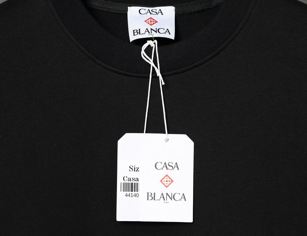 Crew Neck Casablanca Print Long Sleeve Sweatshirt for Men and Women