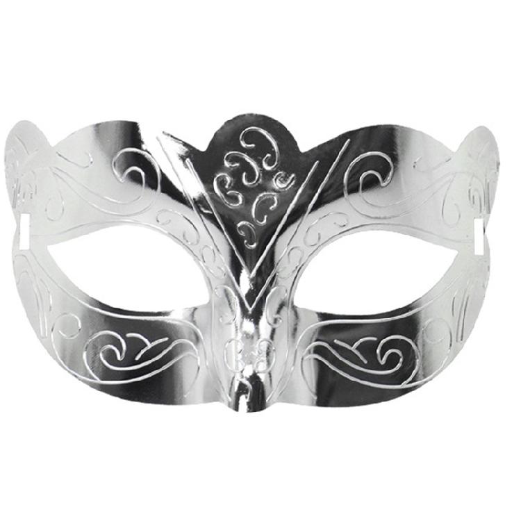Metallicfarbene Maskerade-Maske Halbgesichtsmaske Maskerade-Augenmaske für Männer Frauen Halloween Maskerade Kostümzubehör