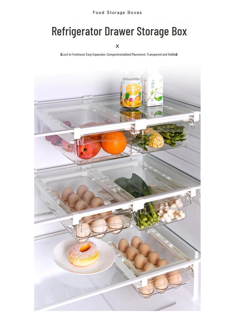 Household Plastic Egg and Food Storage Drawer