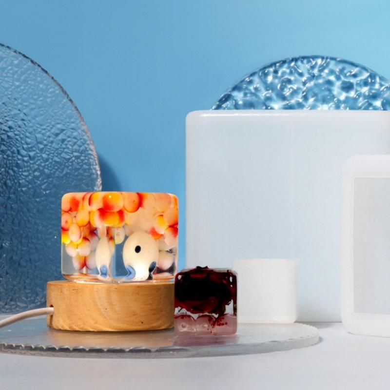 Cube Silicone Molds Square Silicone Molds Resin Epoxy Casting Molds Resin Casting Molding Square Molds Silicone Material