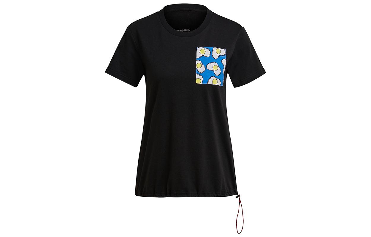 Adidas Originals T Shirts Women s Black Crew Neck Moderate Other HA4708 34