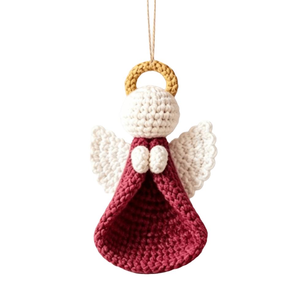 Cute Angel Doll Craft Making Kit Wings Girl Knitted Angel Pendant Crochet Angel DIY Kit Xmas Gift