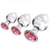 Crystal Glass Transparent Anal Plug Pink Diamond Butt Plug Sexy Toys For Men Women Insert Buttplug Dildo Bdsm Analplug Sex Shop