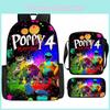 Poppy Playtime Chapter 4 Nightmare Critters Kids Backpack Oxford Lightweight School Bag With Cushion Straps For Elementary Students