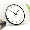 KATOMOKU plywood clock, black, km-49BKRC, wall clock with continuous second hand, 30.4cm diameter (radio-controlled clock)