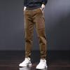 Autumn Men's Fashion Pants Thermal Pockets Designer Outdoor Trousers Waist Elastic Lace Up Casual Pants