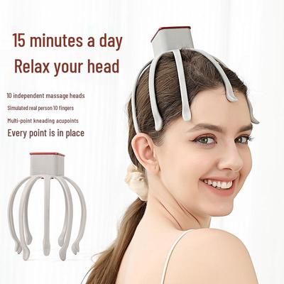 Automatic Octopus Scalp Massager: Head Vibration, Cleansing, Relaxation, and Sleep Aid