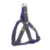 Denim-Stitched Dog Harness and Leash Set with Collar