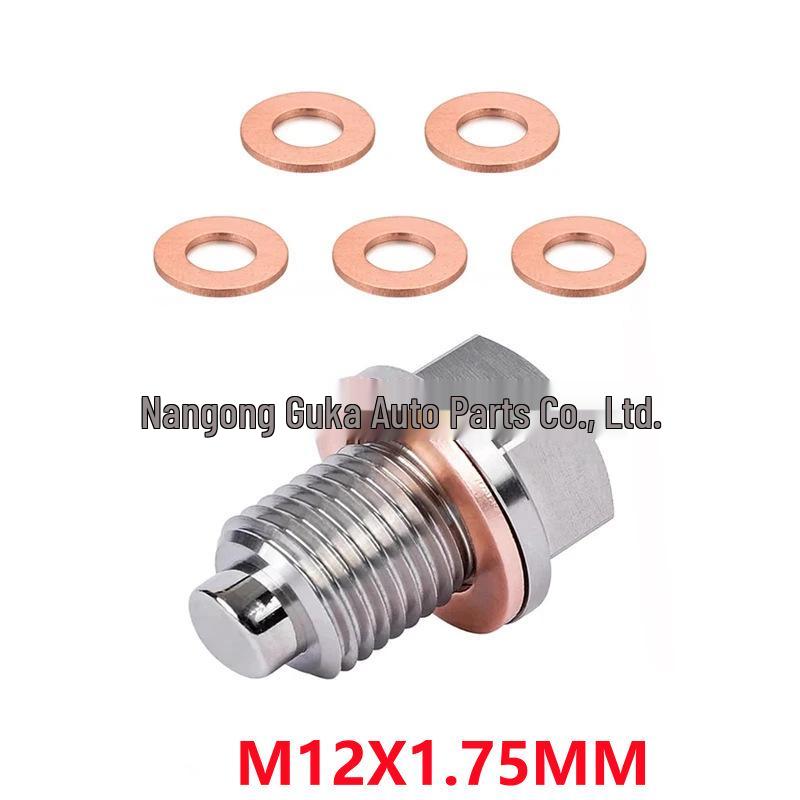 Magnetic Oil Drain Plug M14 x 1.5 for Honda, Ford, Hyundai, Mazda - Strong Magnetic Oil Pan Bolt