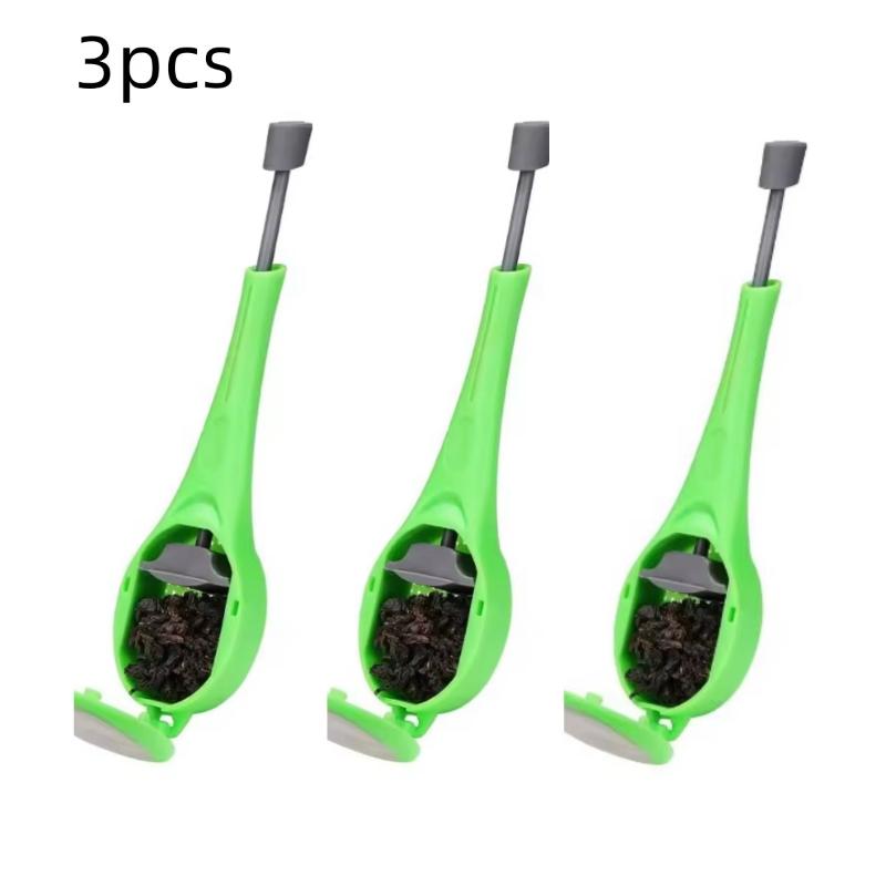 Čajový louhovač Vestavěný píst Zdravá Intenzivní chuť Opakovaně použitelný čajový sáček Plastové sítko na čaj a kávu Odměřování Víření Strmé míchání a lisování