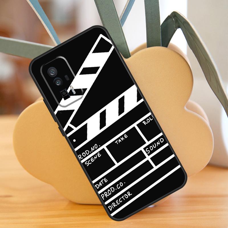 Film Clapperboard Case For Xiaomi 14 13 Ultra 11T 12T 13T Pro 12 Lite POCO F6 F5 X6 M6 Pro X5 X3 F3 M5s Cover