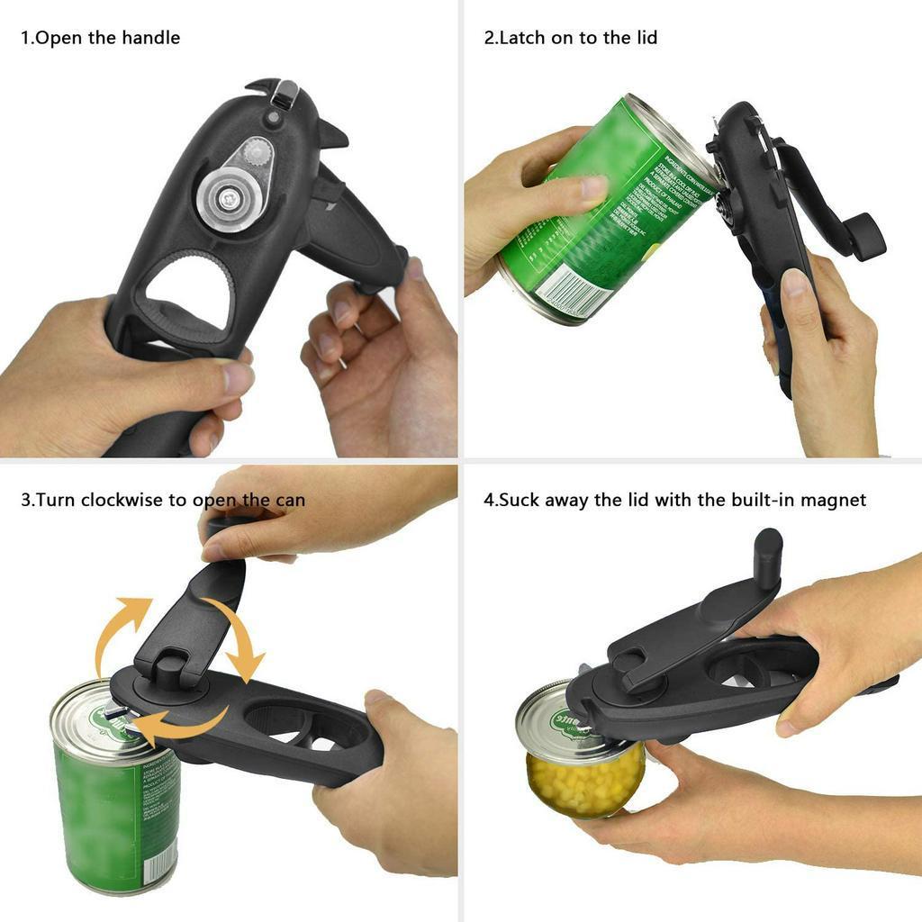 Homlly 8 in 1 Multifunctional Smooth Edge Can Openers